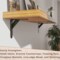 Jetstream Solid Heavy Duty Low Profile Welded Countertop Support Shelf Brackets